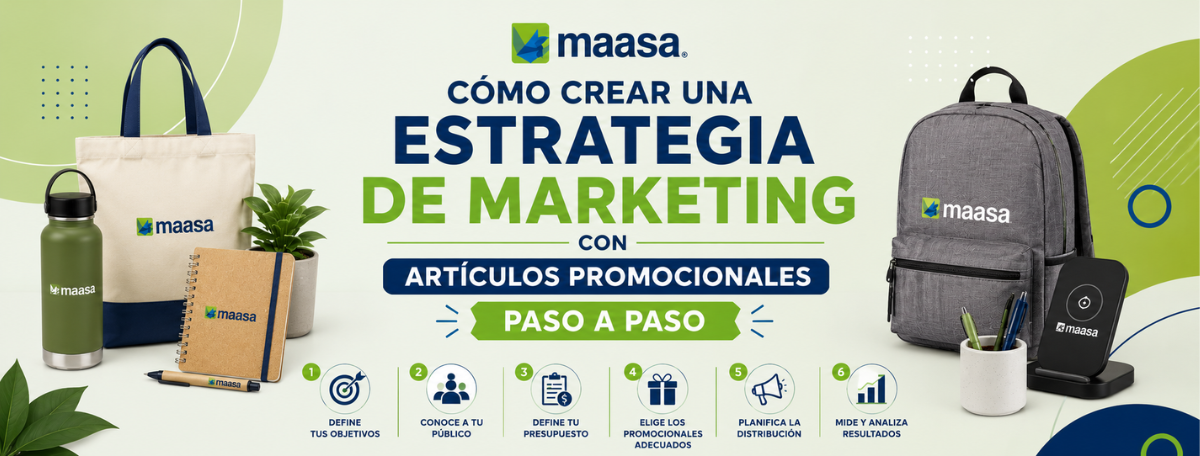 Estrategia de marketing con artículos promocionales personalizados para fortalecer marca, atraer clientes y aumentar ventas empresariales.