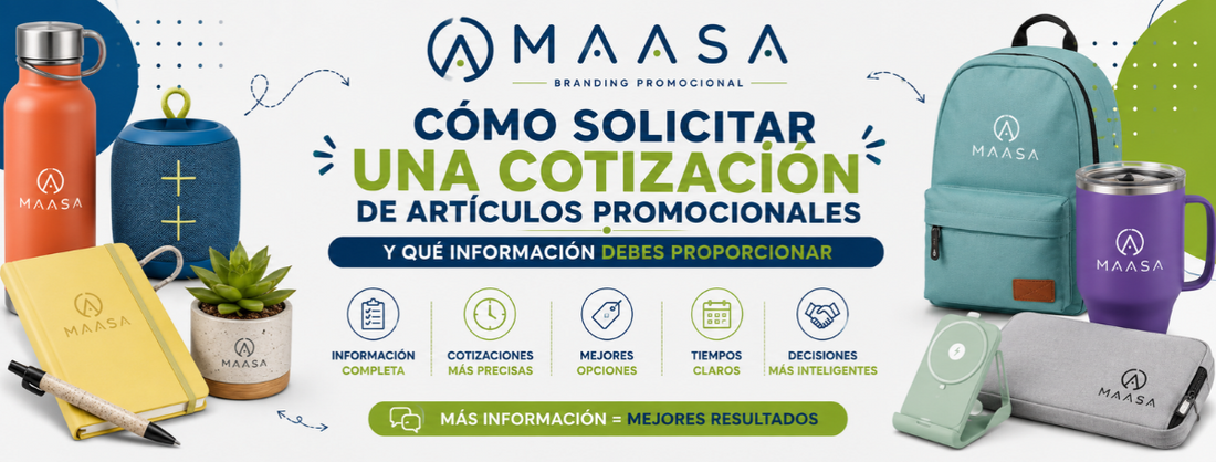 Cómo solicitar una cotización de artículos promocionales para empresas.