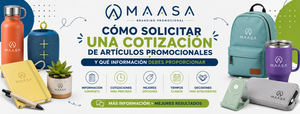 Cómo solicitar una cotización de artículos promocionales para empresas.