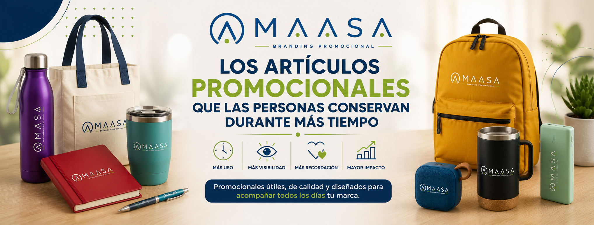 Artículos promocionales personalizados para fortalecer la recordación de marca y el Branding Promocional.