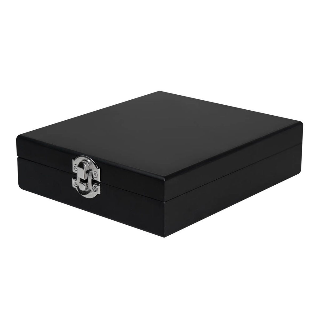 Set para vino en caja de madera con accesorios personalizado para regalos corporativos.