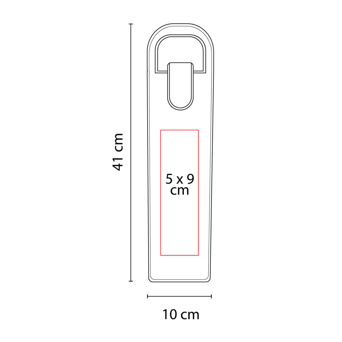 Bolsa de curpiel para botella de vino con asas y broche imantado personalizada para regalos corporativos.