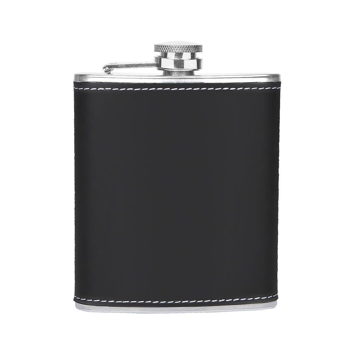Set de licorera de acero inoxidable con vasos metálicos y caja de regalo personalizado para empresas.