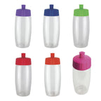 Cilindro de plástico PET personalizado de 575 ml con tapa twist-off y válvula de seguridad para empresas.