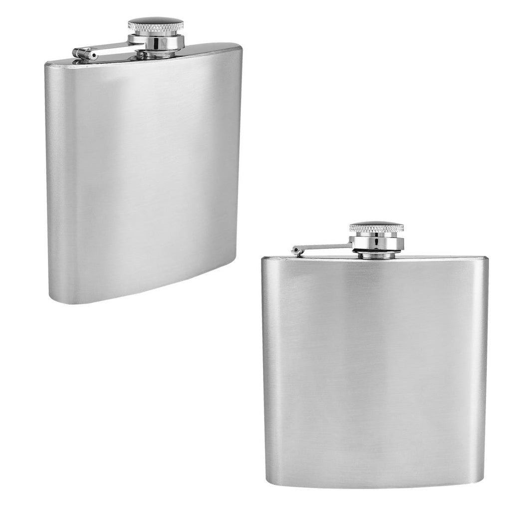 Licorera de bolsillo de acero inoxidable de 177 ml personalizada para regalos corporativos y eventos.