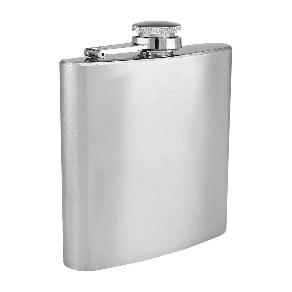 Licorera de bolsillo de acero inoxidable de 177 ml personalizada para regalos corporativos y eventos.