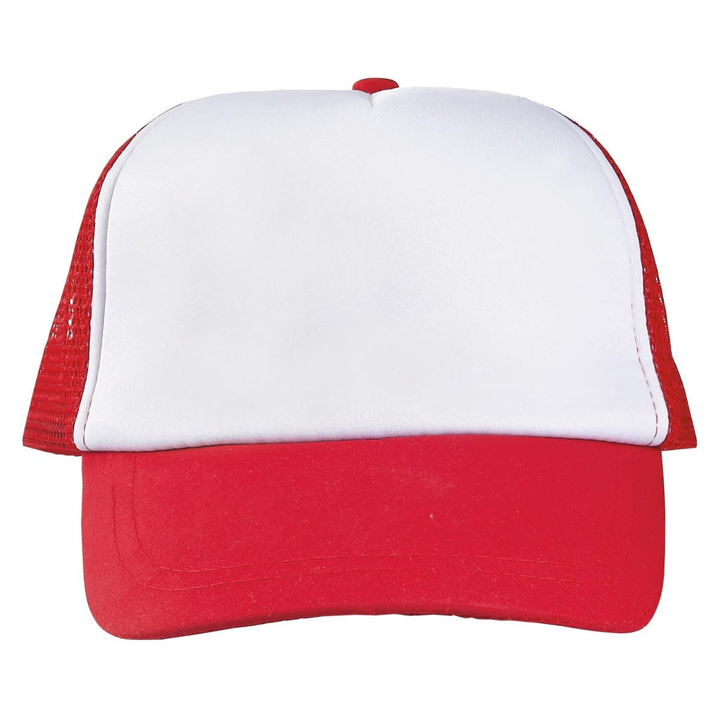 Gorra personalizada de 5 gajos con malla trasera, broche ajustable y personalización para empresas.