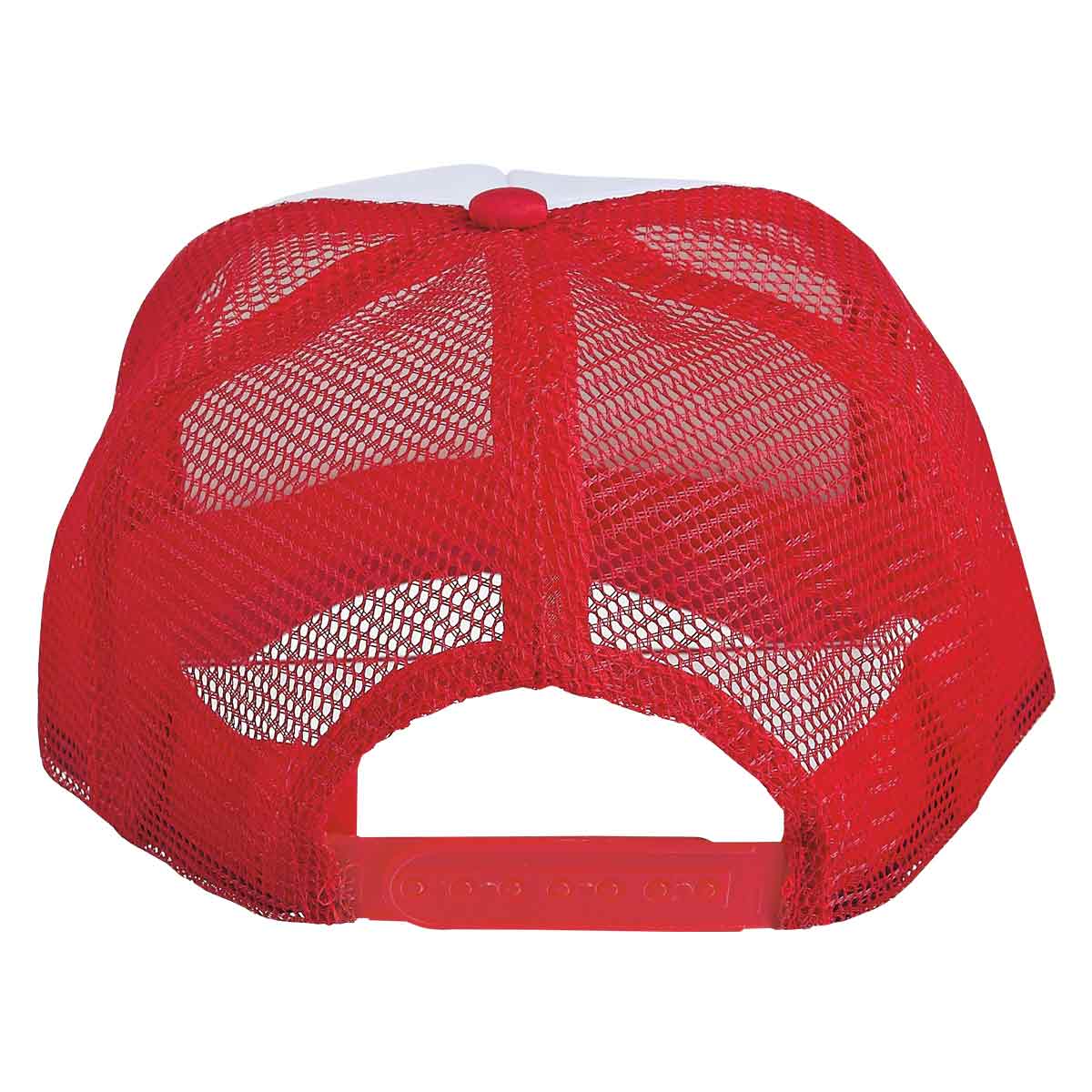 Gorra personalizada de 5 gajos con malla trasera, broche ajustable y personalización para empresas.