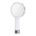 Cepillo para cabello anti-frizz con masajeador y espejo integrado, personalizado para marcas de belleza.