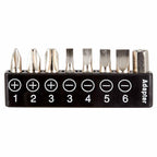Kit de desarmador con 16 puntas y 8 dados intercambiables personalizado para empresas.