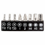 Kit de desarmador con 16 puntas y 8 dados intercambiables personalizado para empresas.