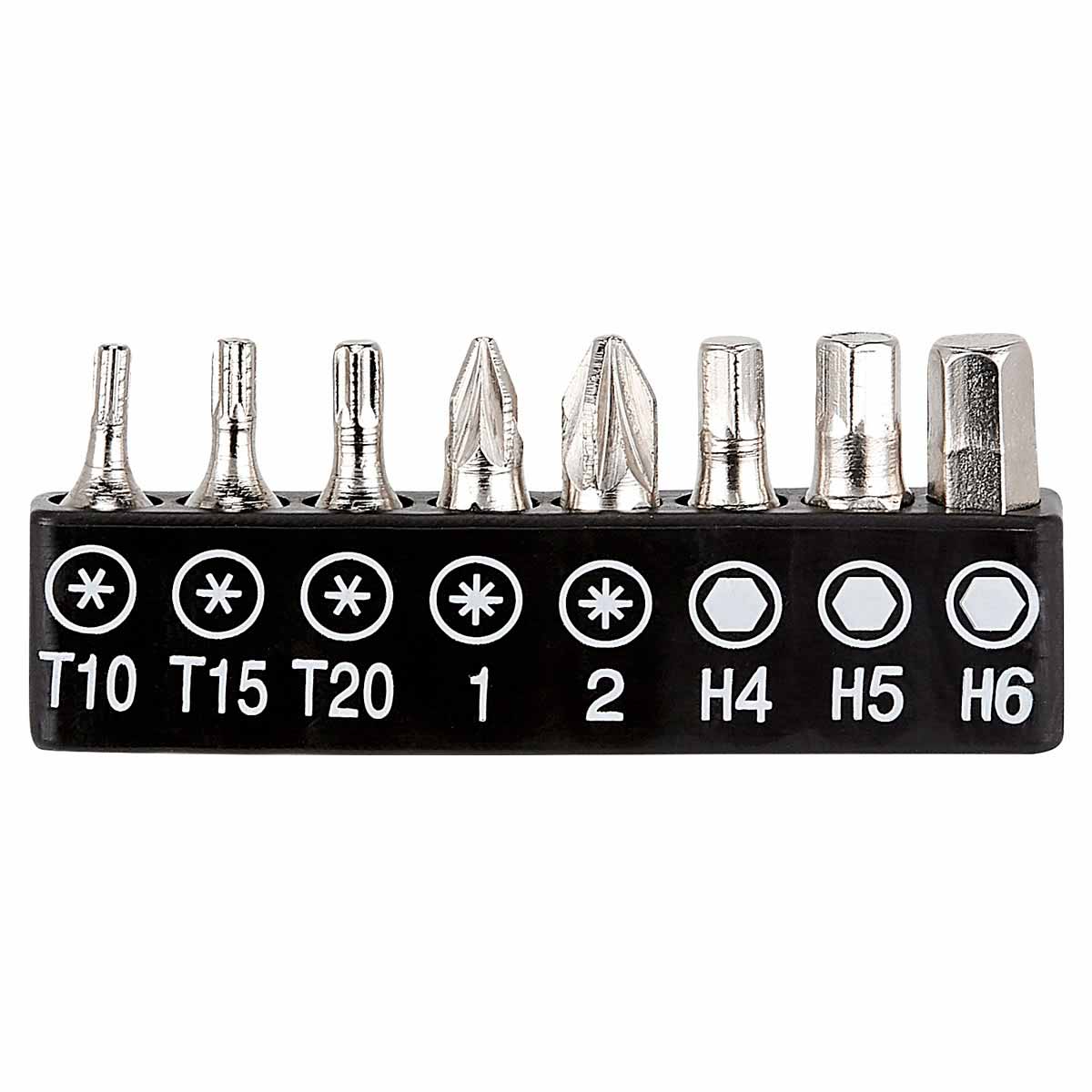 Kit de desarmador con 16 puntas y 8 dados intercambiables personalizado para empresas.