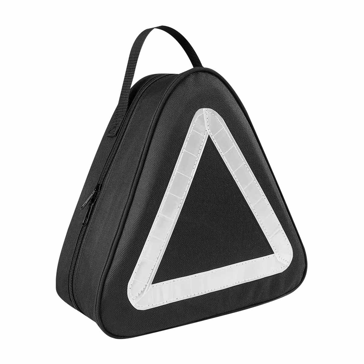 Kit de emergencia para automóvil con cables pasa corriente, linterna y poncho personalizado para empresas.