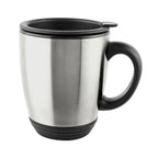 Taza térmica personalizada de acero inoxidable de 14 Oz con doble pared y tapa con ranura para empresas.