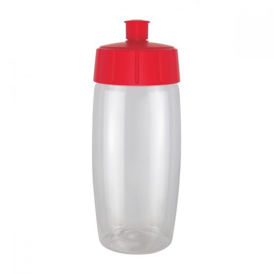 Cilindro de plástico PET personalizado de 575 ml con tapa twist-off y válvula de seguridad para empresas.