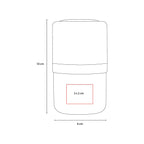 Bocina Bluetooth personalizada con lámpara LED de tres niveles de luz y acabado en bambú.
