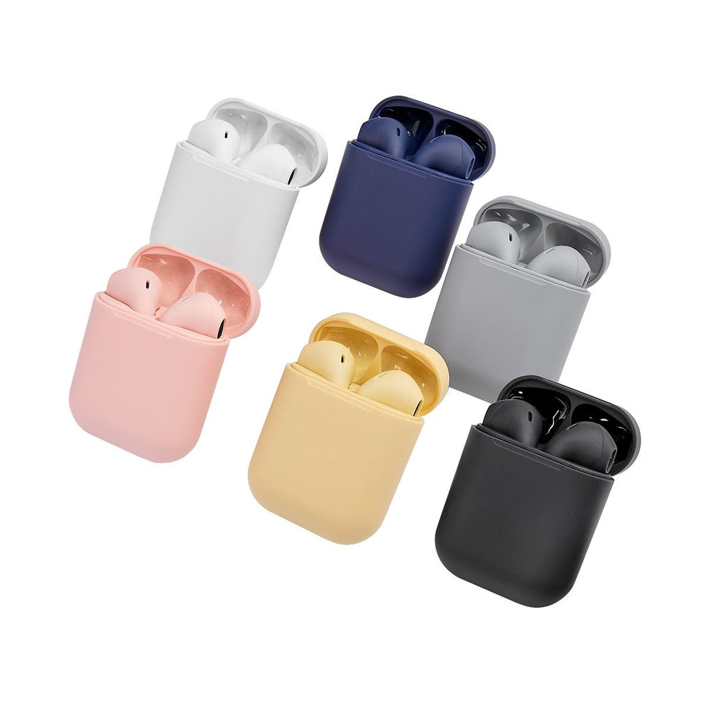 Audífonos Bluetooth personalizados con estuche de carga y control táctil para empresas.