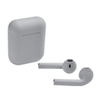 Audífonos Bluetooth personalizados con estuche de carga y control táctil para empresas.