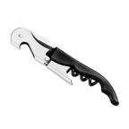 Sacacorchos multifuncional de metal con navaja y destapador personalizado para empresas.