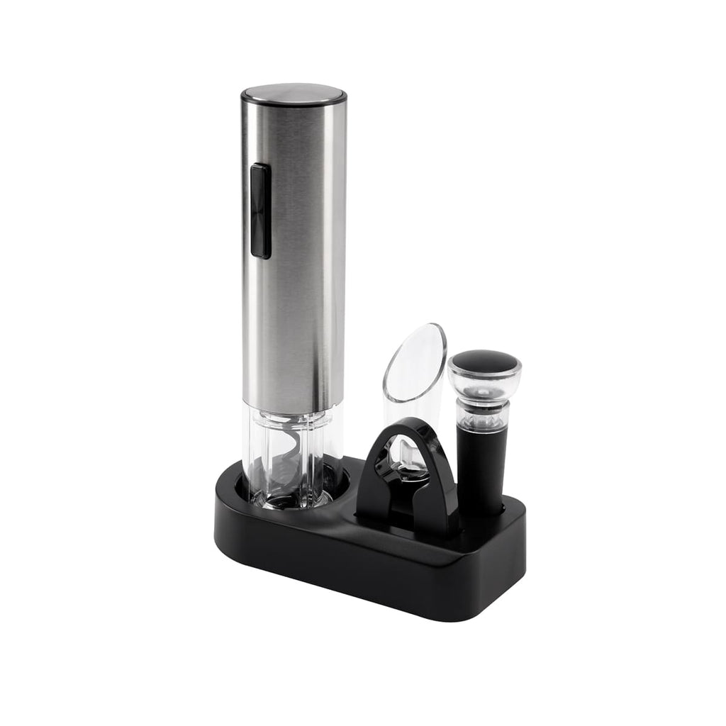 Set de sacacorchos eléctrico con accesorios para vino personalizado para regalos corporativos.