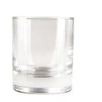 Set de bar con licorera, vaso de cristal y enfriadores de piedra en caja de madera personalizada.