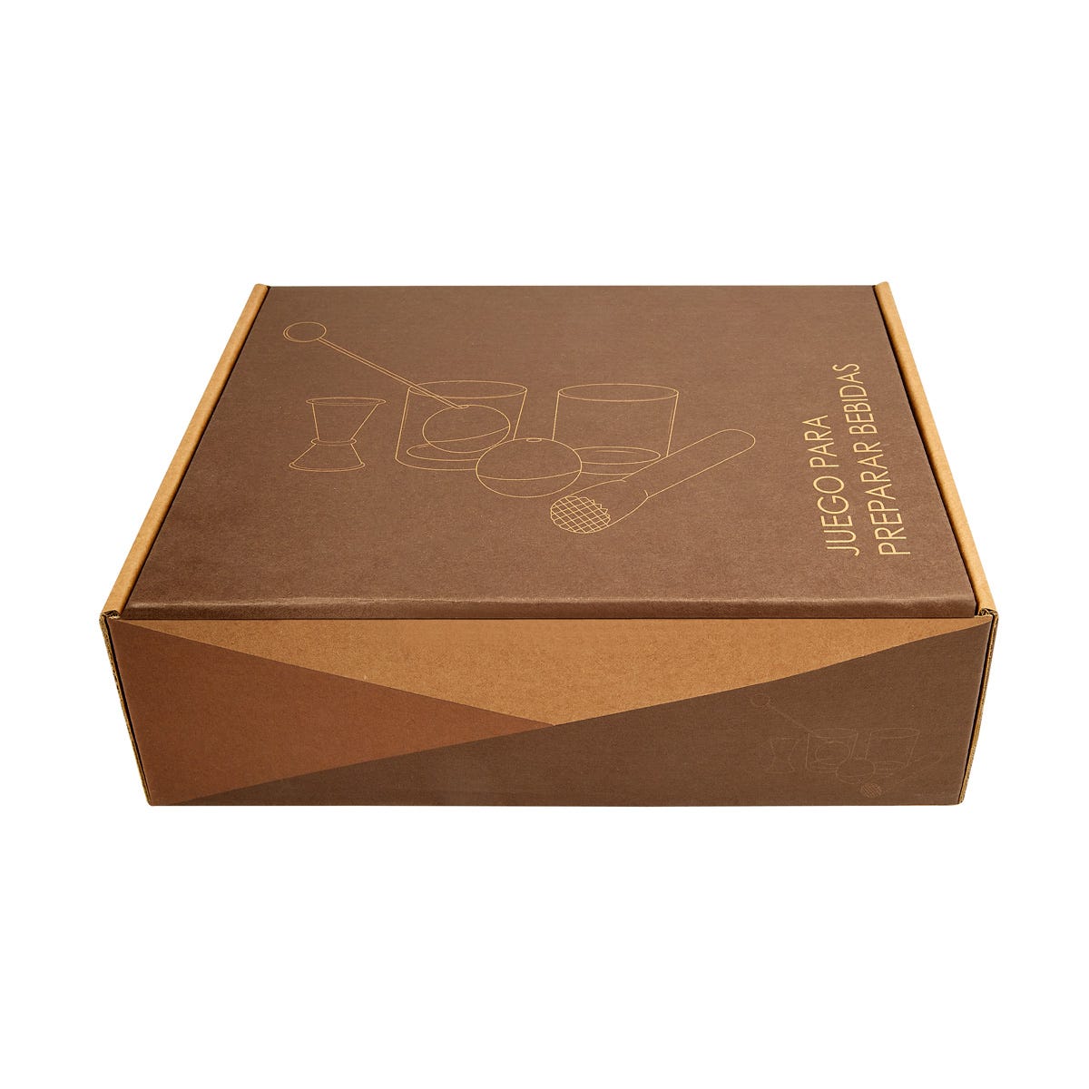 Set de mixología de 7 piezas con vasos y accesorios para preparar bebidas personalizado para empresas.