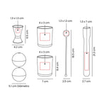 Set de mixología de 7 piezas con vasos y accesorios para preparar bebidas personalizado para empresas.