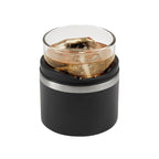 Vaso de cristal para whisky con porta vaso de acero inoxidable personalizado para regalos corporativos.