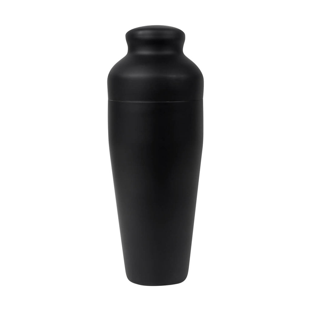 Set de mixología con shaker de acero inoxidable y soporte de bambú personalizado para empresas.