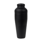 Set de mixología con shaker de acero inoxidable y soporte de bambú personalizado para empresas.