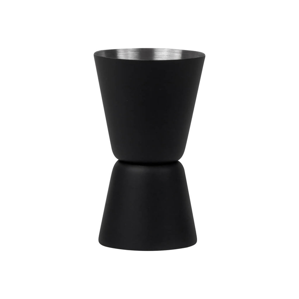 Set de mixología con shaker de acero inoxidable y soporte de bambú personalizado para empresas.