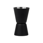 Set de mixología con shaker de acero inoxidable y soporte de bambú personalizado para empresas.