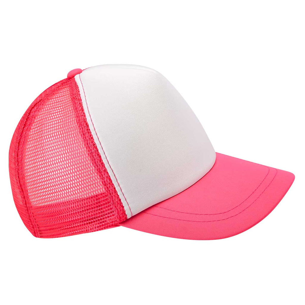 Gorra personalizada de 5 gajos con malla trasera, broche ajustable y personalización para empresas.
