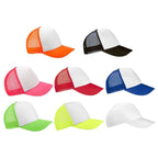 Gorra personalizada de 5 gajos con malla trasera, broche ajustable y personalización para empresas.
