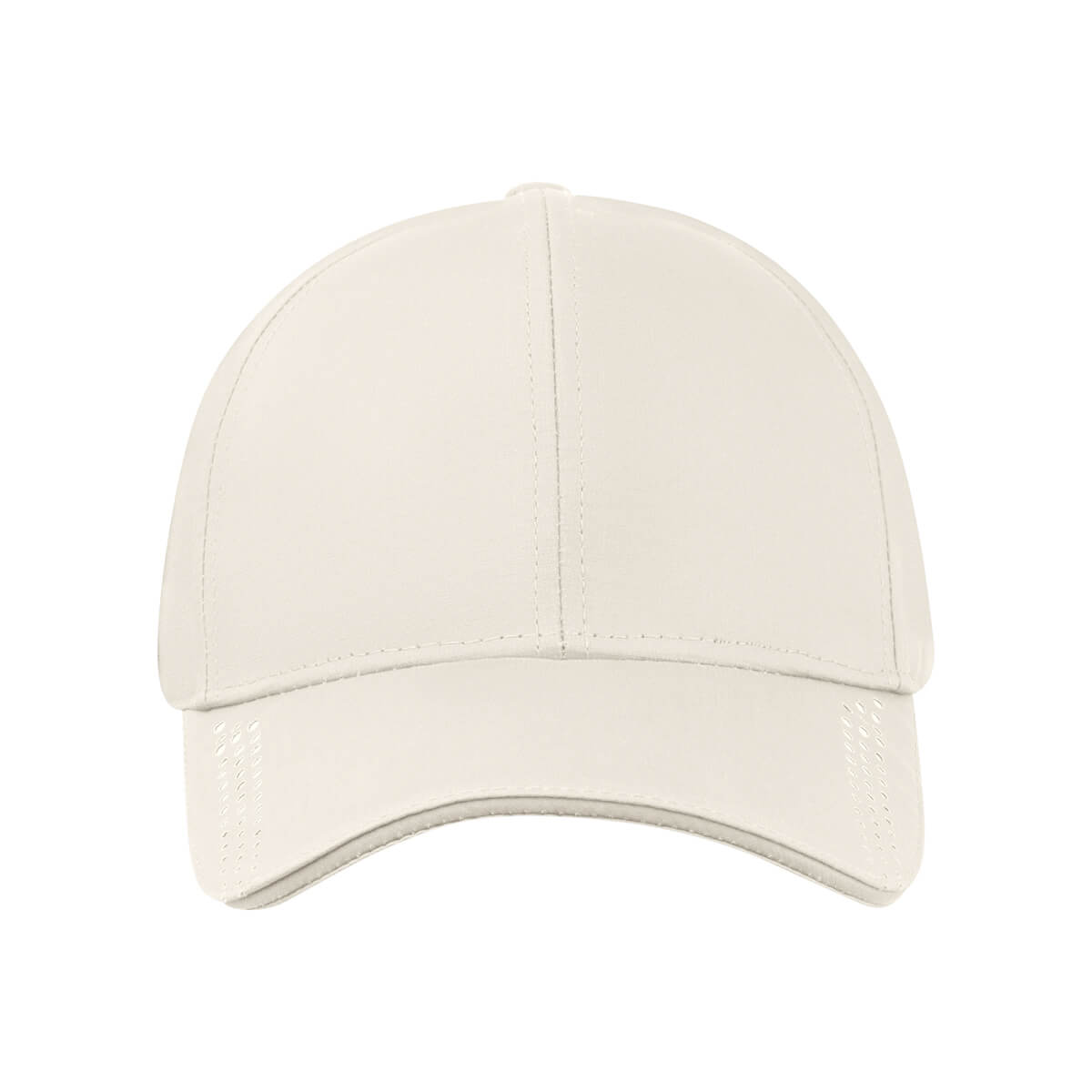 Gorra promocional personalizada de poliéster con visera rígida y ajuste metálico para empresas y eventos corporativos.