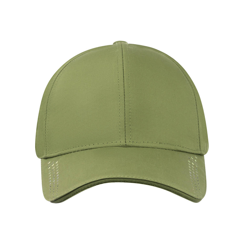 Gorra promocional personalizada de poliéster con visera rígida y ajuste metálico para empresas y eventos corporativos.