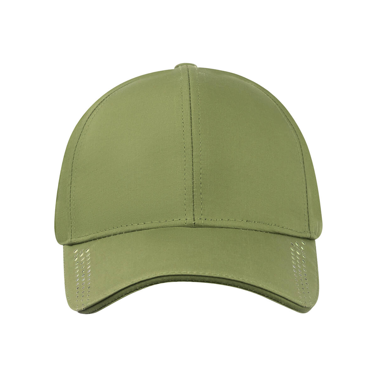 Gorra promocional personalizada de poliéster con visera rígida y ajuste metálico para empresas y eventos corporativos.