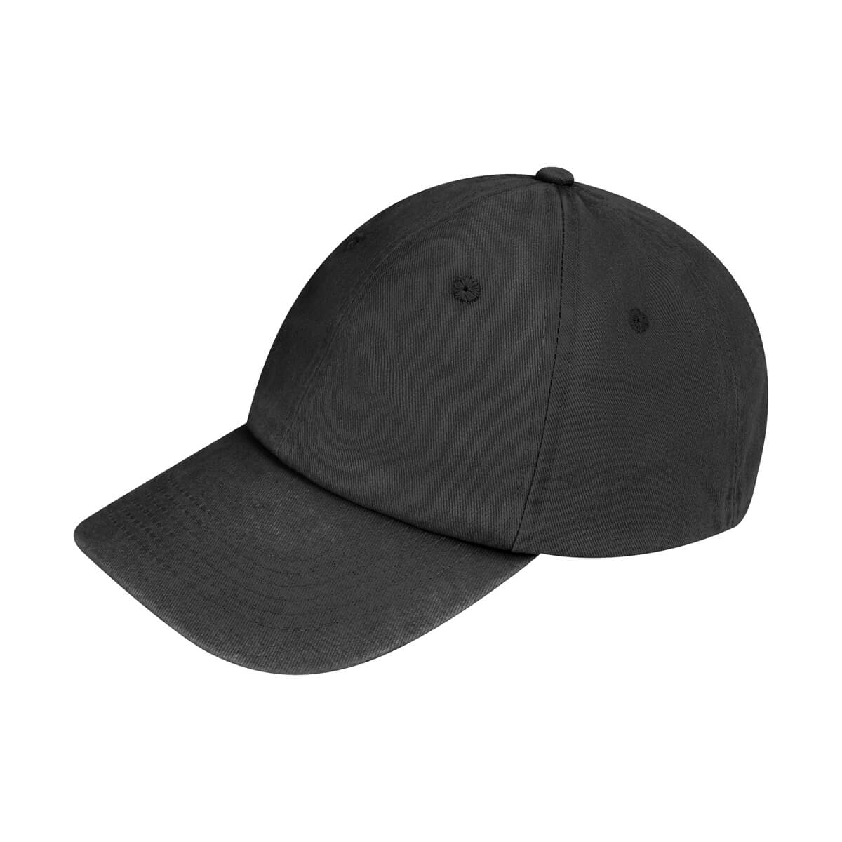 Gorra vintage personalizada de algodón con acabado deslavado, visera rígida y ajuste metálico para empresas.