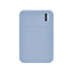 Power bank personalizada de 5,000 mAh con puerto USB e indicadores LED para empresas.