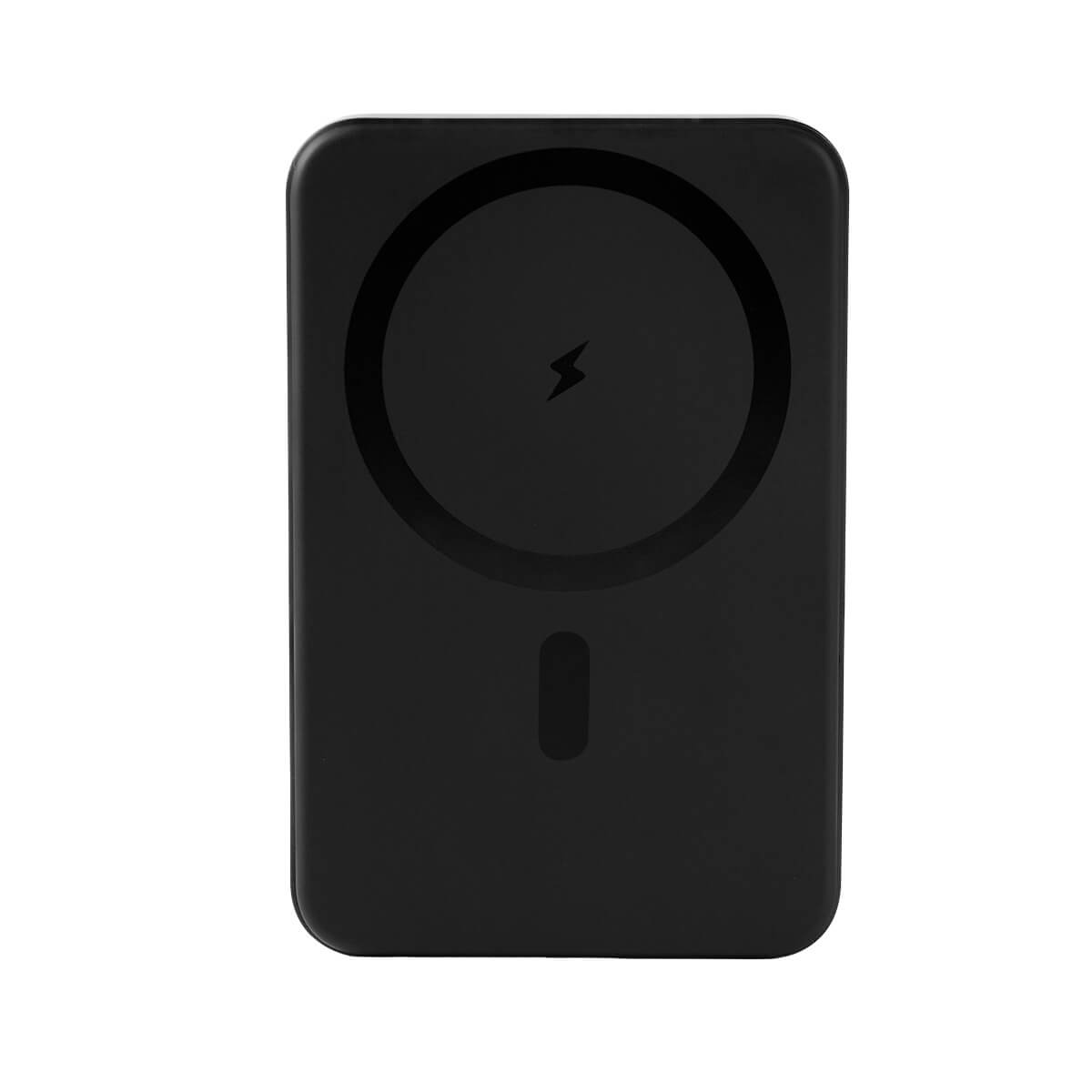 Power bank magnética inalámbrica personalizada de 10,000 mAh con soporte giratorio y carga para smartphone.
