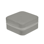 Alhajero organizador de viaje con cierre, interior tipo terciopelo y compartimentos para joyería personalizado para empresas.