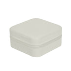 Alhajero organizador de viaje con cierre, interior tipo terciopelo y compartimentos para joyería personalizado para empresas.