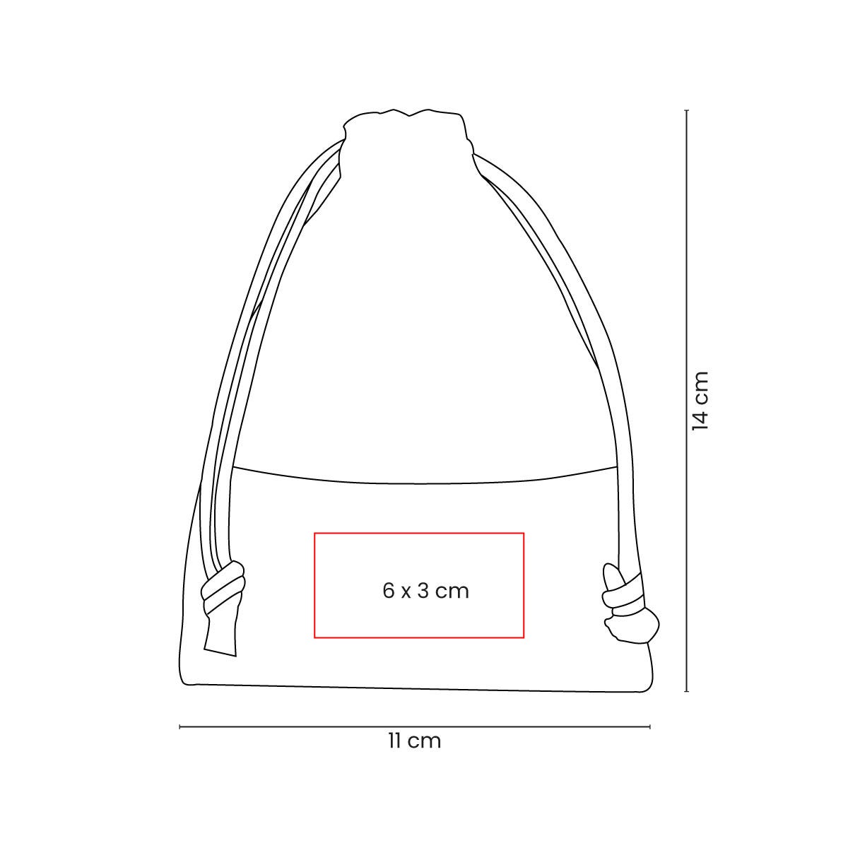 Set de cinco almohadillas desmaquillantes reutilizables de fibra de bambú con bolsa de algodón personalizada.