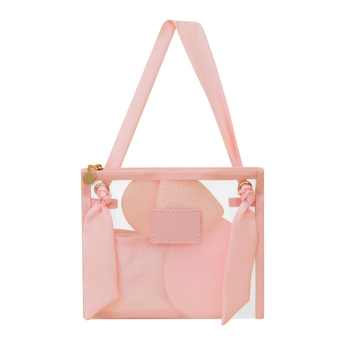 Set de limpieza facial con banda ajustable para el cabello, cepillo de silicón, esponja facial y bolsa de malla personalizada.