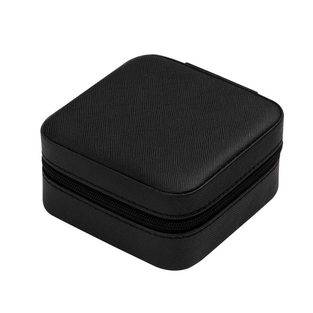 Alhajero organizador de viaje con cierre, interior tipo terciopelo y compartimentos para joyería personalizado para empresas.