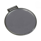Espejo circular de bolsillo de plástico de 6 cm de diámetro personalizado para marcas de belleza.