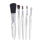 Set de cinco brochas y aplicadores para maquillaje con estuche personalizado para empresas y marcas de belleza.