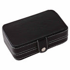 Set de manicure y brochas de maquillaje en estuche de curpiel con espejo personalizado para regalos promocionales.