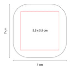 Espejo de bolsillo de plástico con peine incluido, personalizado para regalos promocionales y empresas.