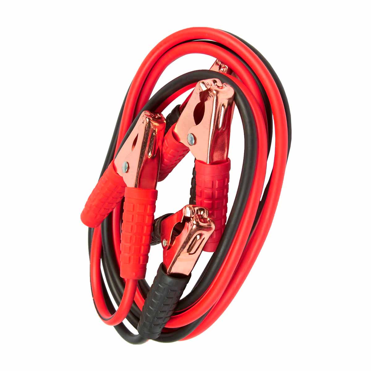 Set de emergencia para automóvil con cables pasa corriente, medidor de presión y lámpara LED personalizado.